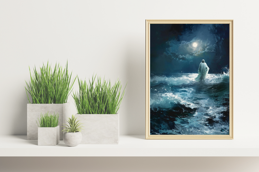 He is With You in The Storm - Digital Artwork