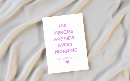 Lamentations Bible Verse Wall Art | Christian Digital Prints | Christian Wall Decor