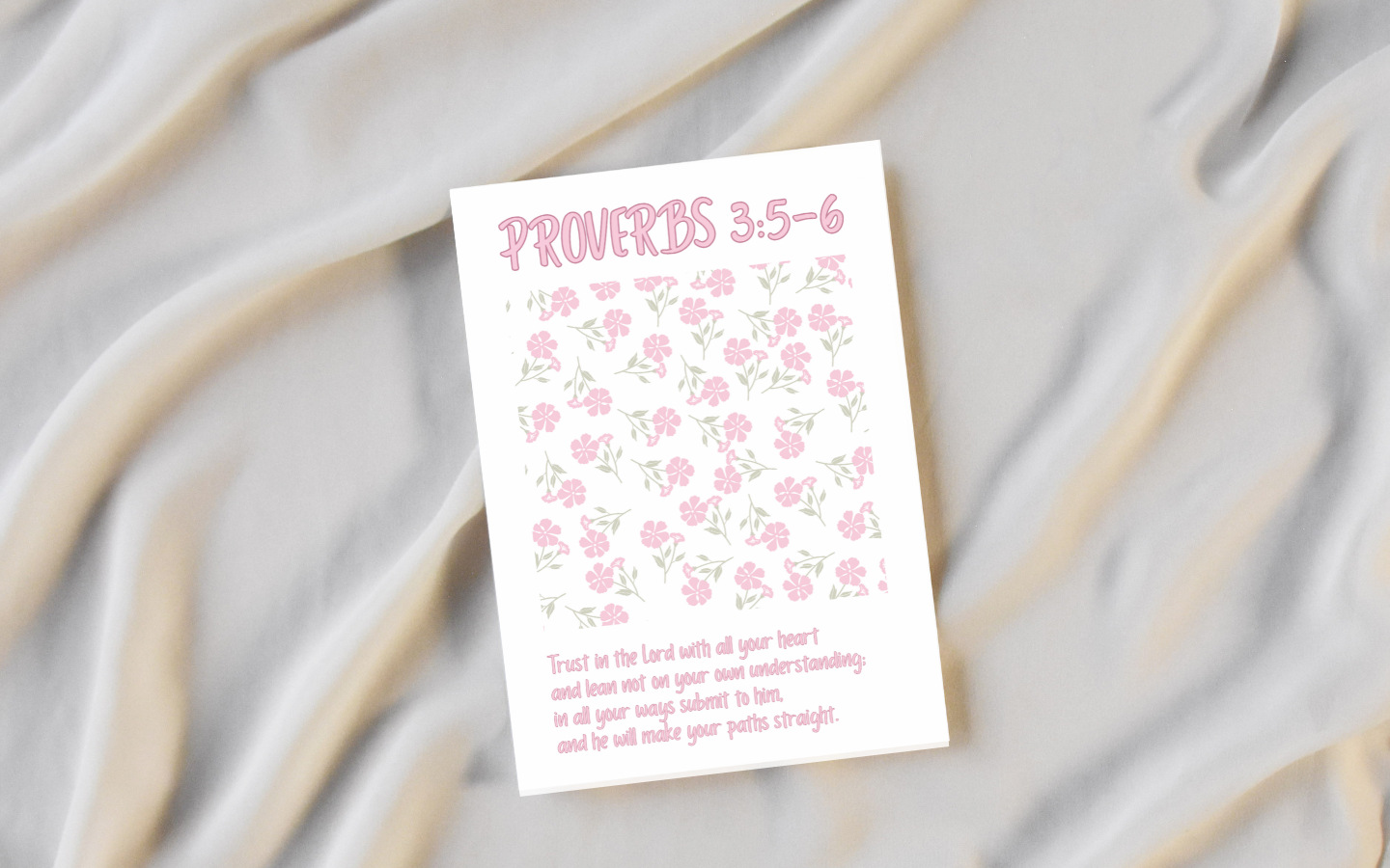 Pink Proverbs Bible Verse Wall Art | Christian Digital Prints | Christian Home Decor