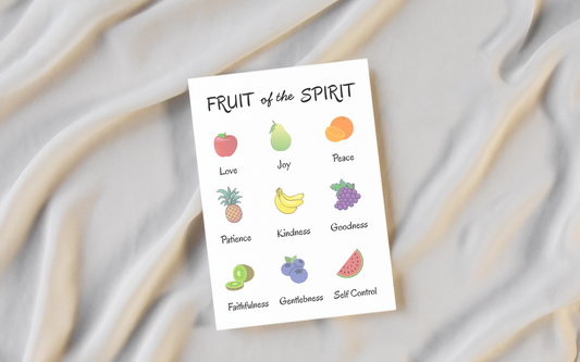 Fruit of the Spirit Christian Wall Art | Christian Wall Prints | Biblical Wall Art