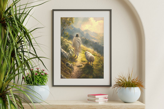 Jesus leaves the 99 for the 1 Picture - Digital Artwork