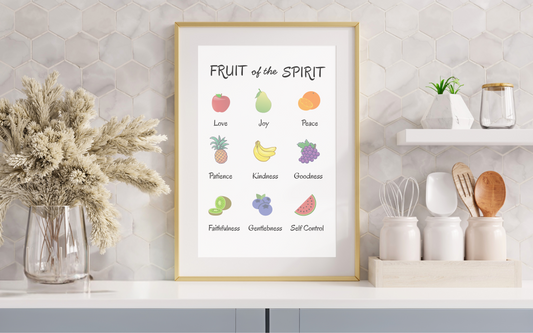 Fruit of the Spirit Christian Wall Art | Christian Wall Prints | Biblical Wall Art