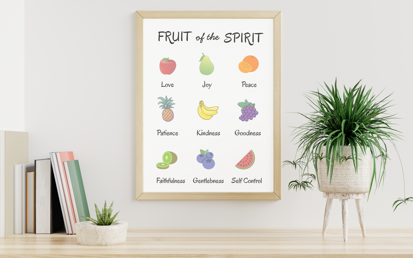 Fruit of the Spirit Christian Wall Art | Christian Wall Prints | Biblical Wall Art
