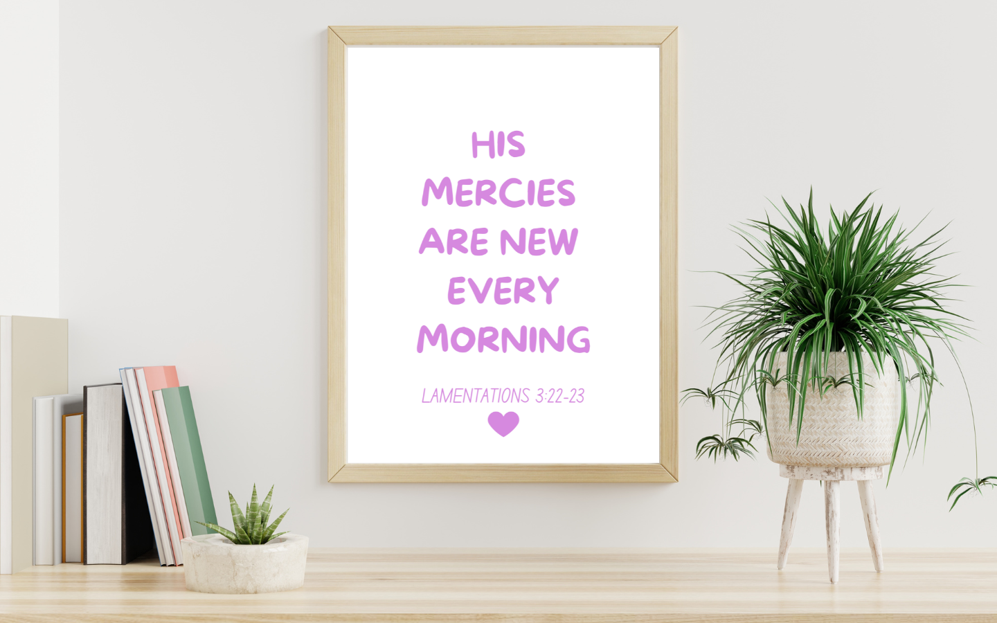 Lamentations Bible Verse Wall Art | Christian Digital Prints | Christian Wall Decor