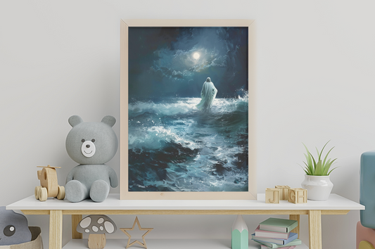 He is With You in The Storm - Digital Artwork