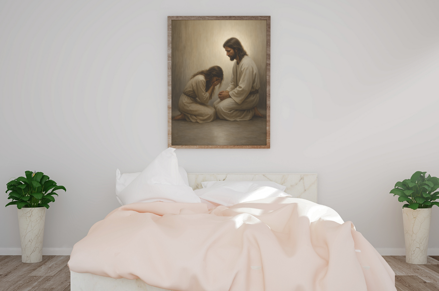 Jesus Meets You in the Brokenness - Digital Artwork