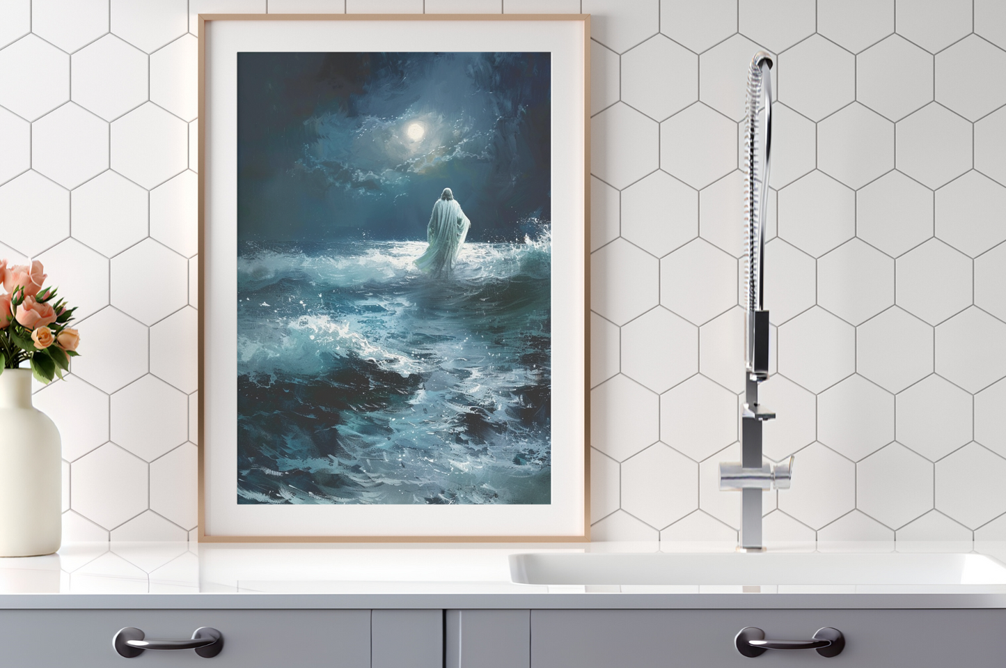 He is With You in The Storm - Digital Artwork