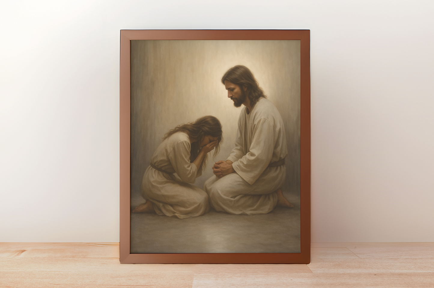 Jesus Meets You in the Brokenness - Digital Artwork